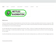 Tablet Screenshot of nettlesbadminton.org.uk